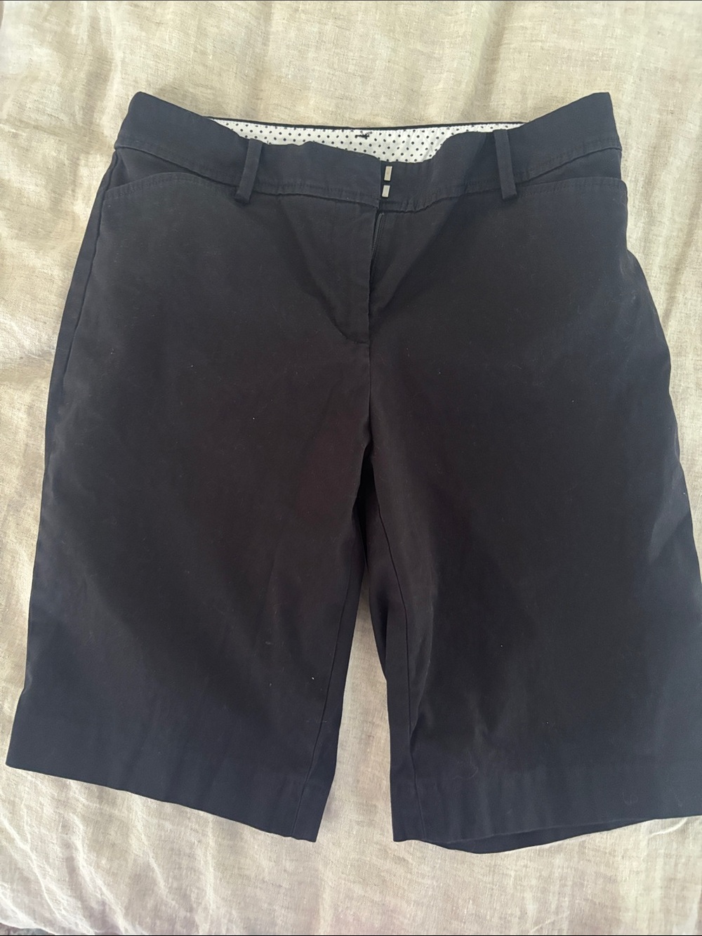 Talbots Black Bermuda Shorts